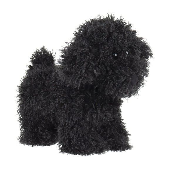 Apricot Lamb Black Stand Poodle Dog Stuffed Animals for Kids 9.8 Inches