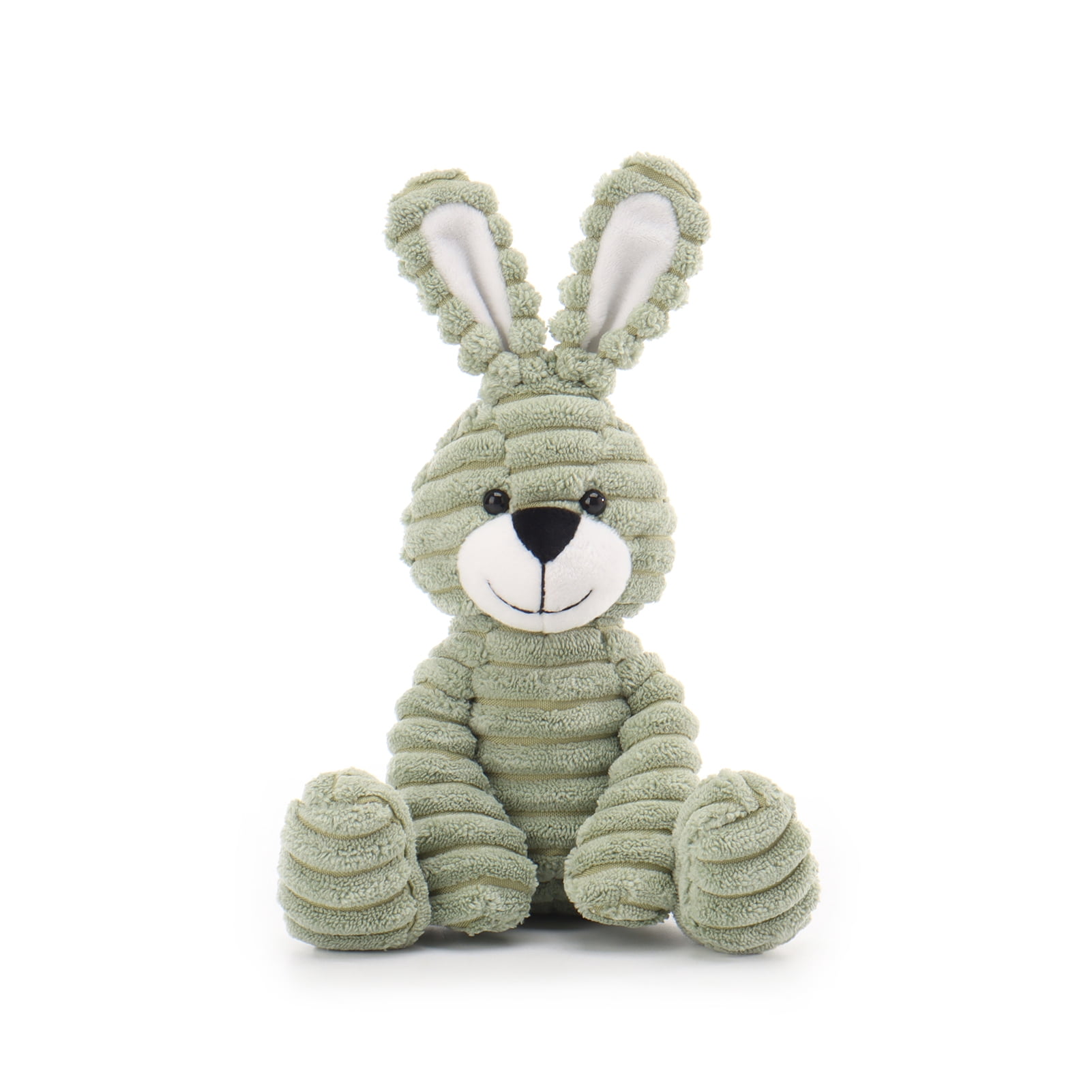 Apricot Lamb Corduroy Green Bunny Plush Toy for Kids 6.3 Inches ...