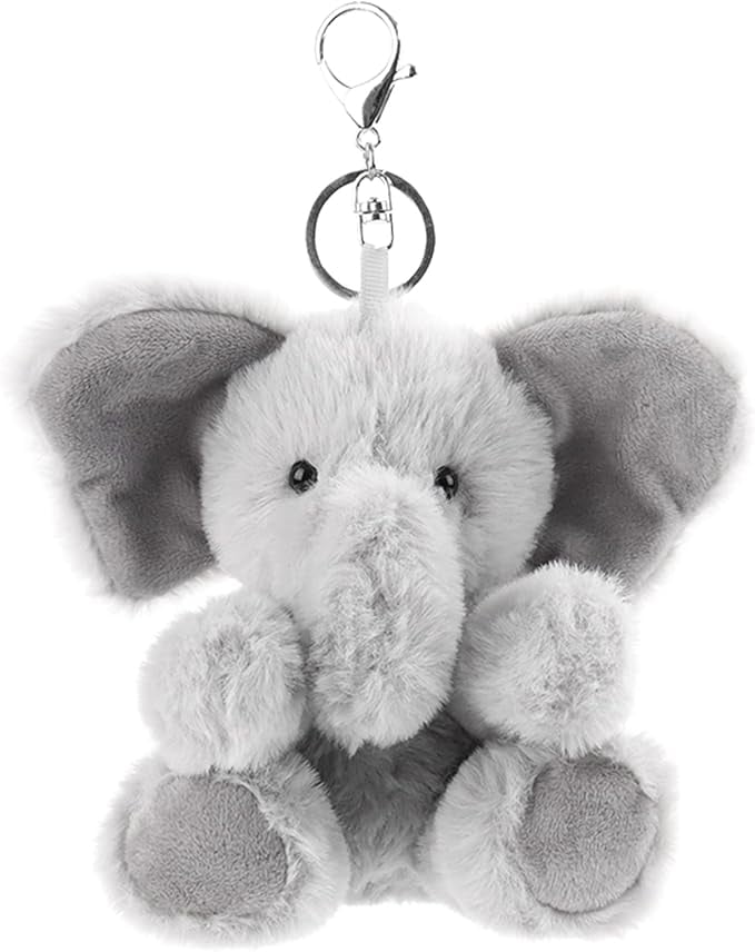 Apricot Lamb Cute Toys Plush Gray Elephant Stuffed Animal Soft Keychain for Kids Bag Purse Backpack Handbag 6 Inches Walmart