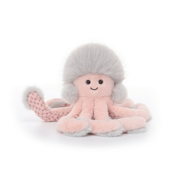 Apricot Lamb Gentle Octopus Plush Toy for Kids 6 Inches