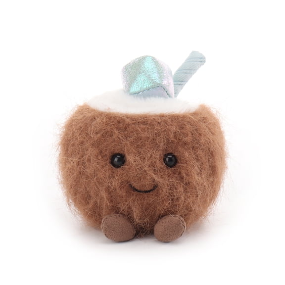 Apricot Lamb Iced Coconut Plush Toy for Kids 4 Inches