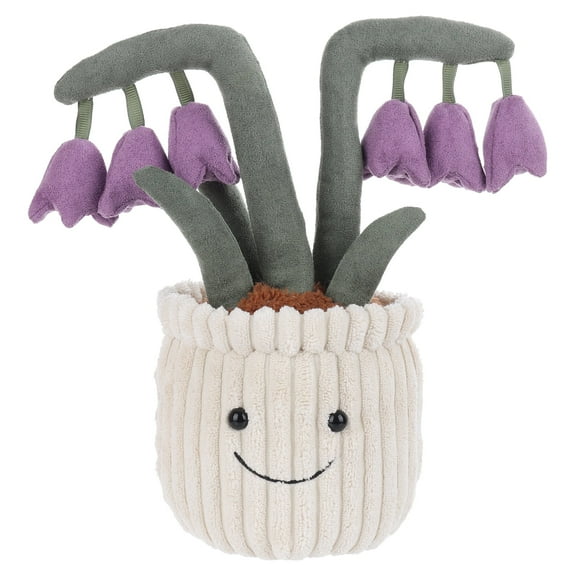 Apricot Lamb Potted Purple Lily Stuffed Animals for Kids 8.7 Inches