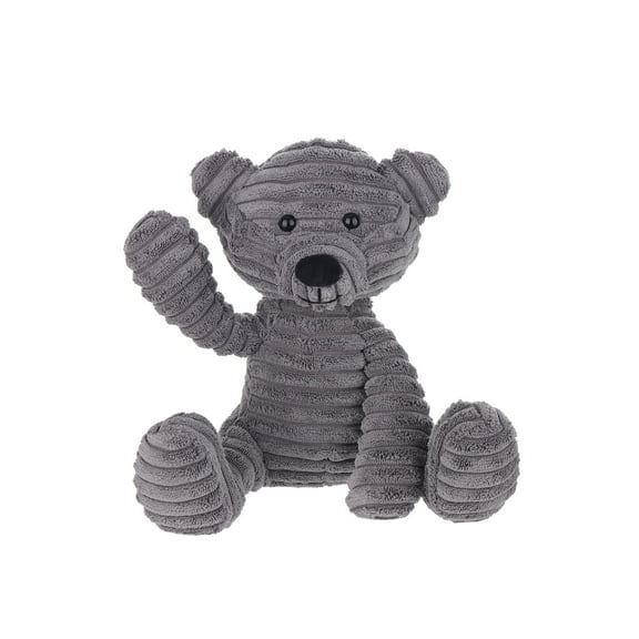Apricot Lamb Smoky Gray Corduroy Bear Plush Toy for Kids 9 Inches
