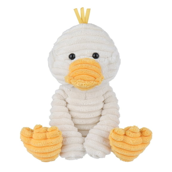 Apricot Lamb White Corduroy Duck Stuffed Animals for Kids 9.1 Inches