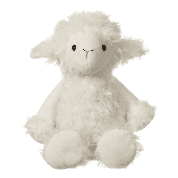Apricot Lamb White Plush Lamb Stuffed Animals for Kids 9.1 Inches