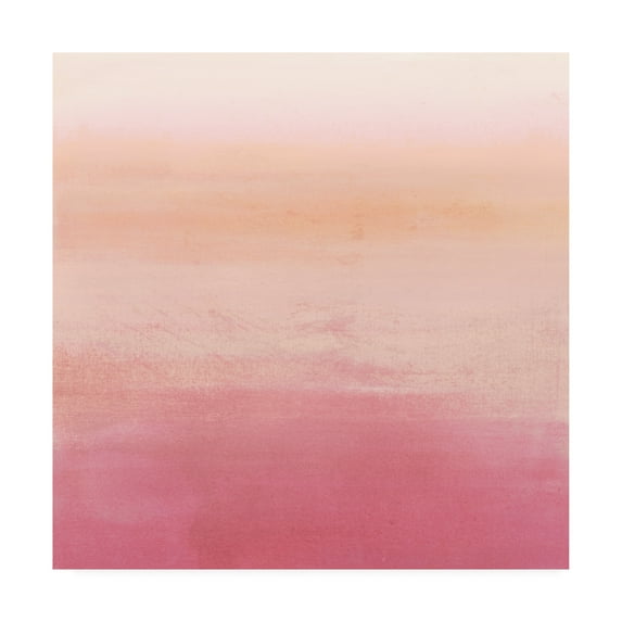 Apricot Ombre I' Canvas Art by Victoria Borges
