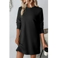 thumbnail image 1 of Apricot Textured Long Sleeve Mini Shift Dress, 1 of 11