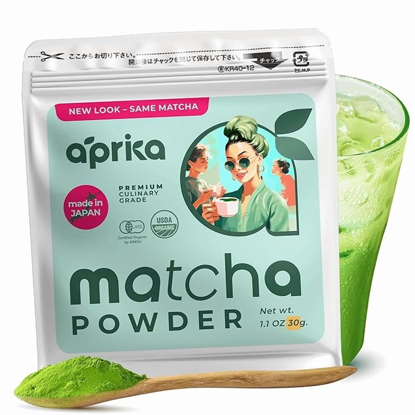 AprikaLife 100% Organic Japanese Matcha Green Tea Powder 1.05oz (30g ...