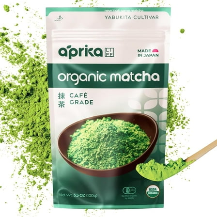 AprikaLife 100% Organic Japanese Matcha Green Tea Powder 3.5oz (100g)
