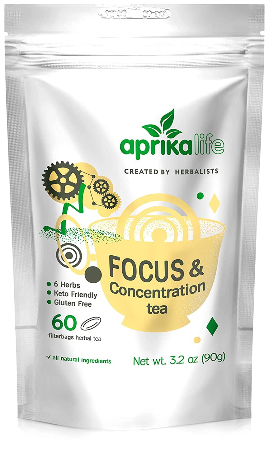 AprikaLife Focus and Concentration Herbal Tea 100 Natural Herbal Tea