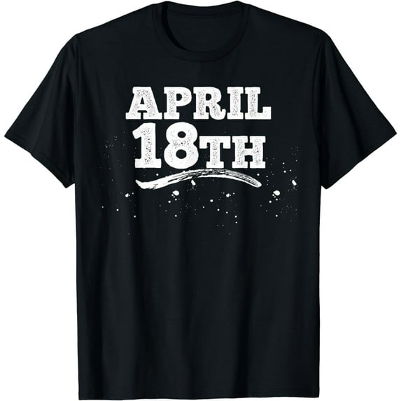 April 18th Shirt Funny Men's Holiday Tee