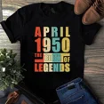 thumbnail image 1 of April 1950 The Birth Of Legends Vintage Unisex Tshirt, 1 of 2