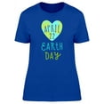 thumbnail image 1 of April 22 Earth Day Heart Doodle T-Shirt Women -Image by Shutterstock, Female Medium, 1 of 2