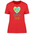 thumbnail image 1 of April 22 Earth Day Heart Doodle T-Shirt Women -Image by Shutterstock, Female Small, 1 of 2