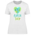 thumbnail image 1 of April 22 Earth Day Heart Doodle T-Shirt Women -Image by Shutterstock, Female XX-Large, 1 of 2