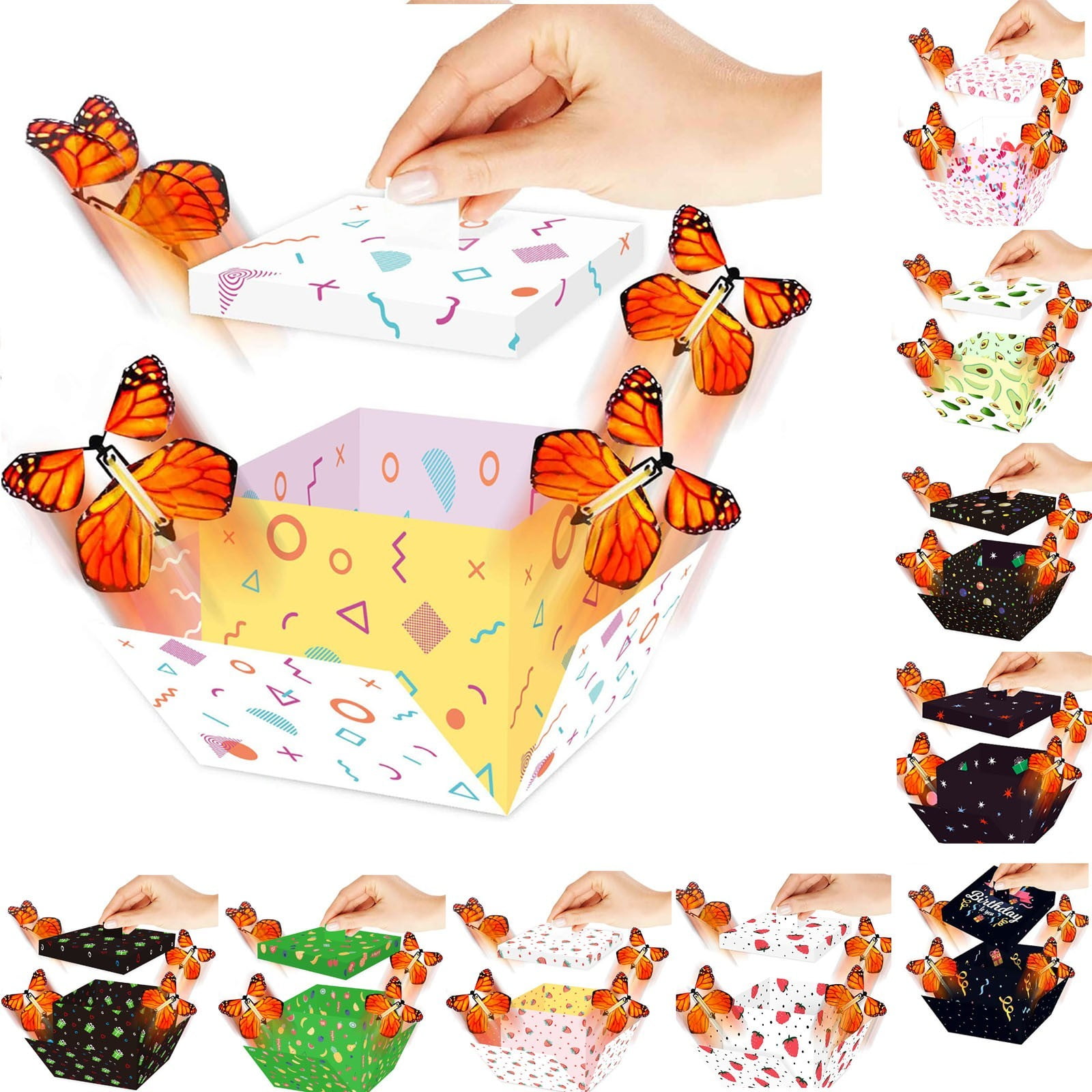 April 50% off Saving! Polygonal Gift Box Surprise Box Flying Box ...