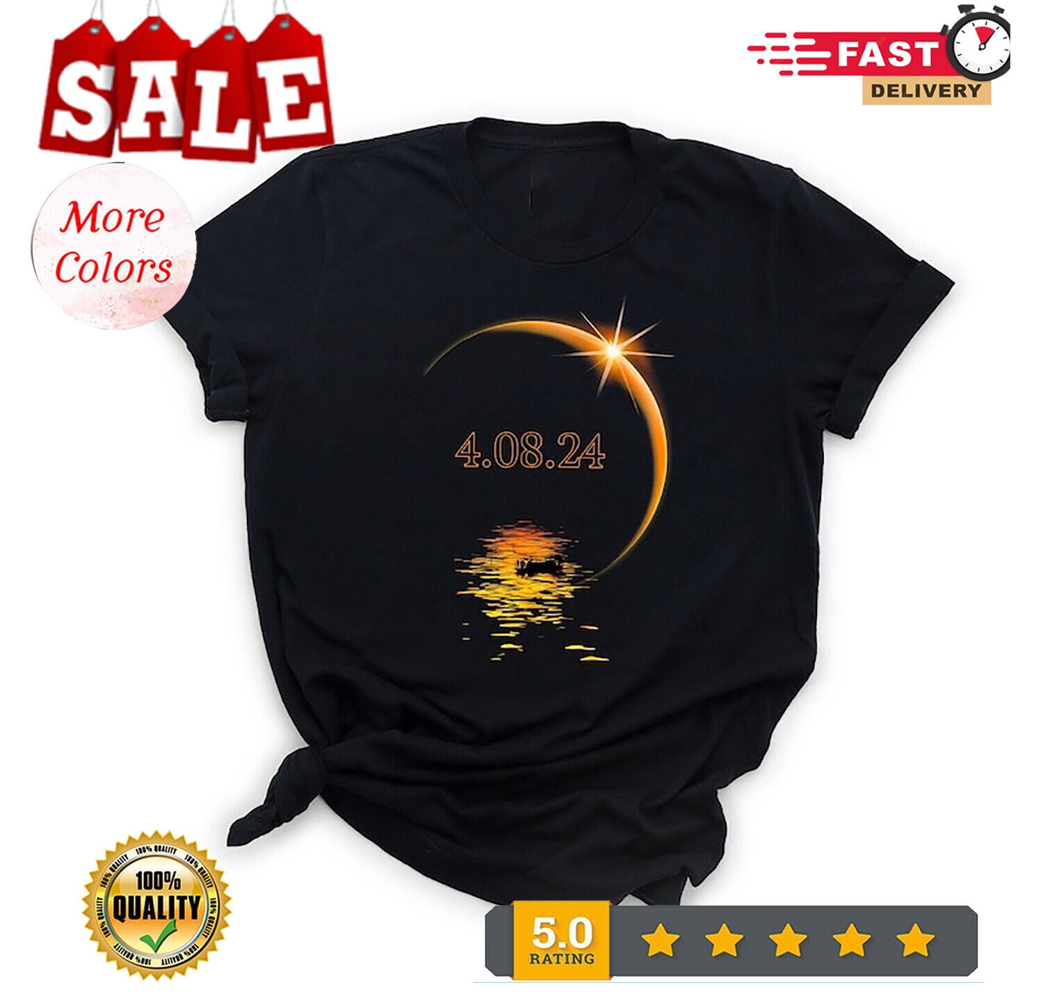 April 8 2024 Tshirt, Total Solar Eclipse Shirt, Astrology Event Shirt