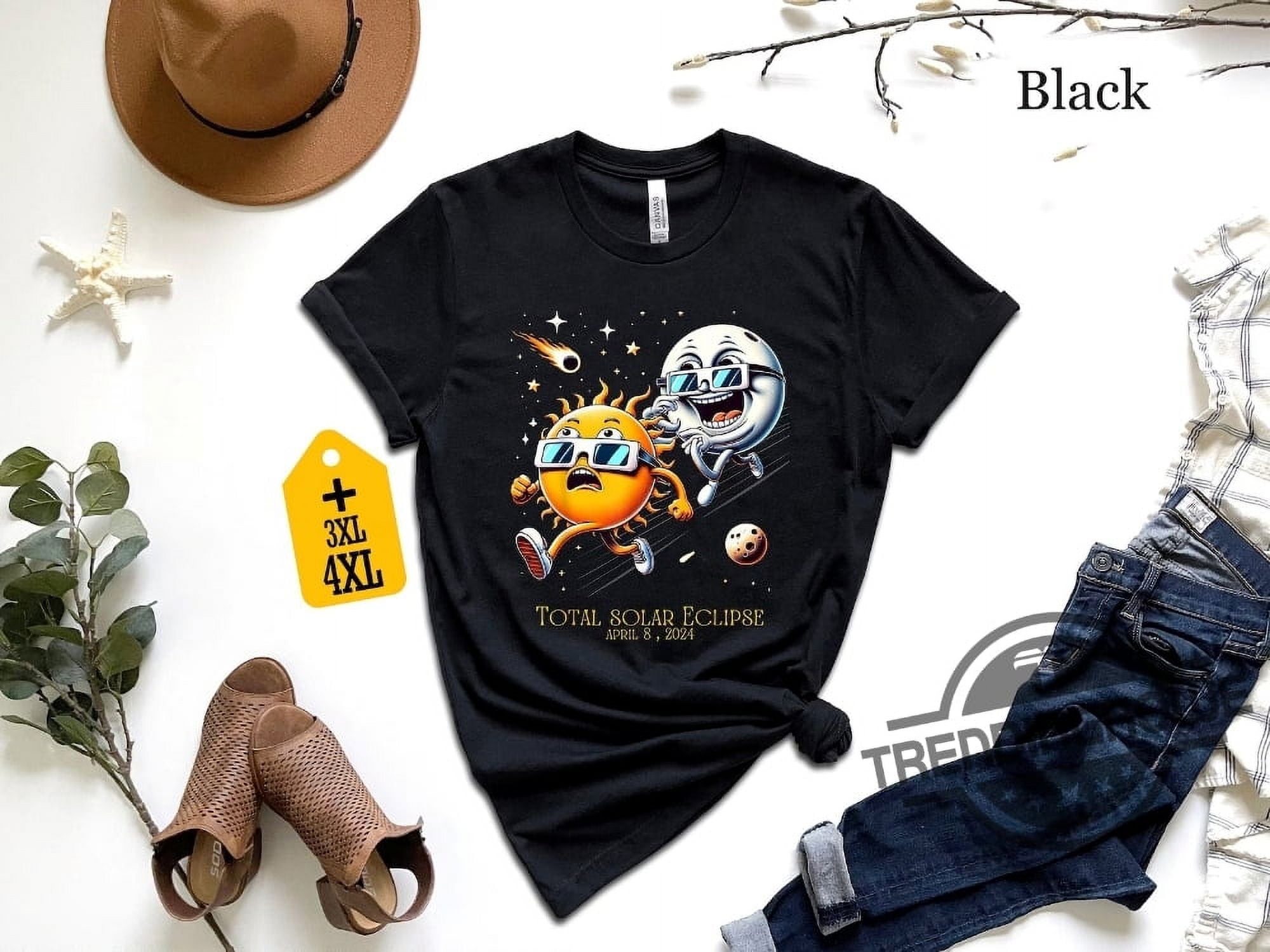 April 8th 2024 Shirt Total Solar Eclipse 2024 Shirt Double Sided Shirt