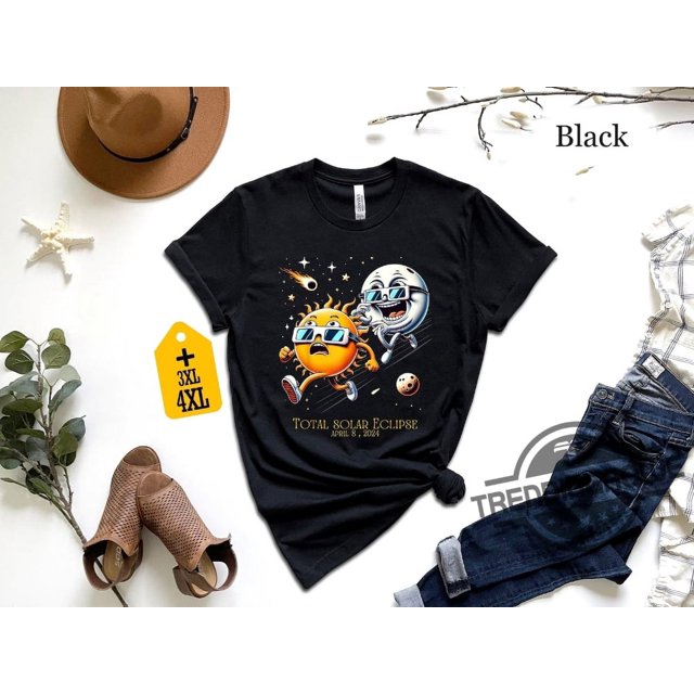 April 8th 2024 Shirt Total Solar Eclipse 2024 Shirt Double Sided Shirt