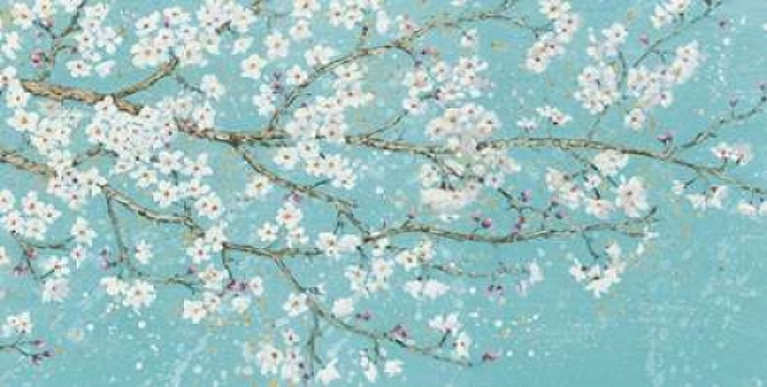 April Breeze I Teal Canvas Art - Wiens James (24 x 48)