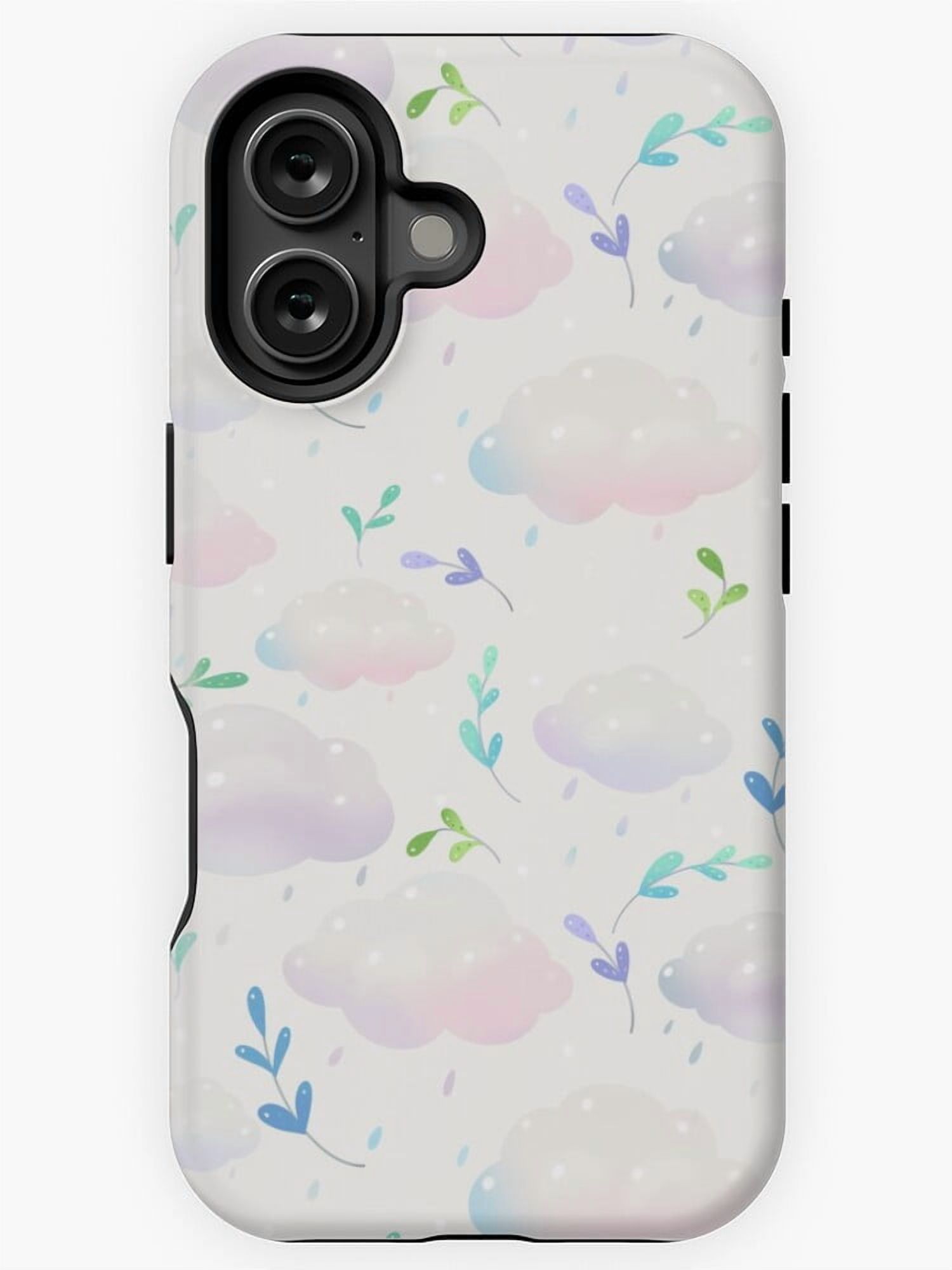 April Clouds Sky Scene Art Phone Case for iPhone 11 12 13 14 15 16 17 ...