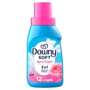 Downy Soft Liquid Fabric Softener, 2 in 1 Soft and Fresh, April Fresh, 10 fl oz, 12 Loads