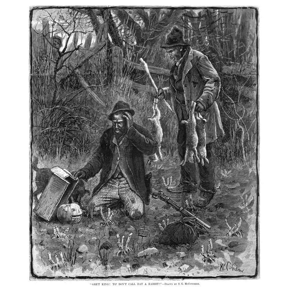 April Fool'S Day 1880. N'Gret King Yo' Don'T Call Dat A Rabbit' Two ...