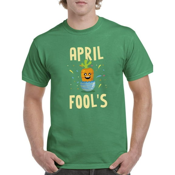 April Fool's Carrot T-Shirt Men -Smartprints Designs, Male XX-Large