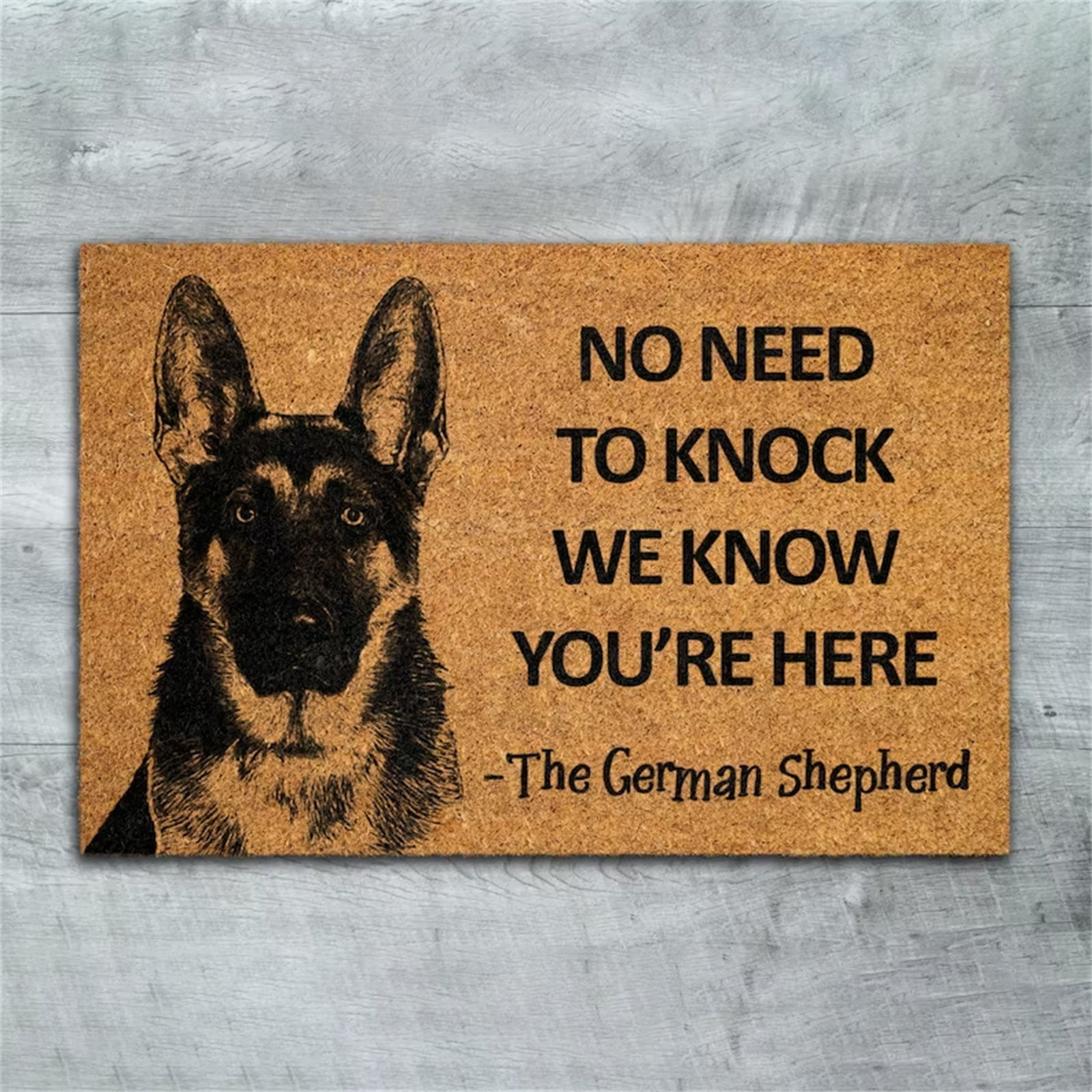 April Fools'Day Clearance The German Shepherd Doormat, German Shepherd ...