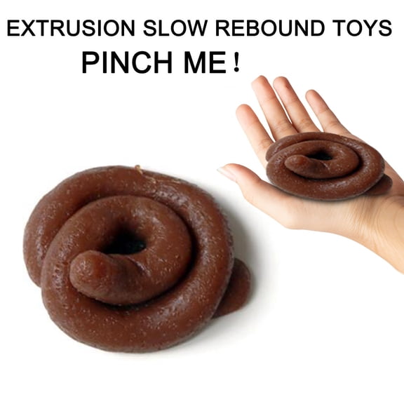 April Fools' Fake Poo Prank Toys, Slow Rising Squishy Toys, Playful Sensory Anxiety Relief Gifts for Friends & Family, Interactive Desk Decor for Stress Management