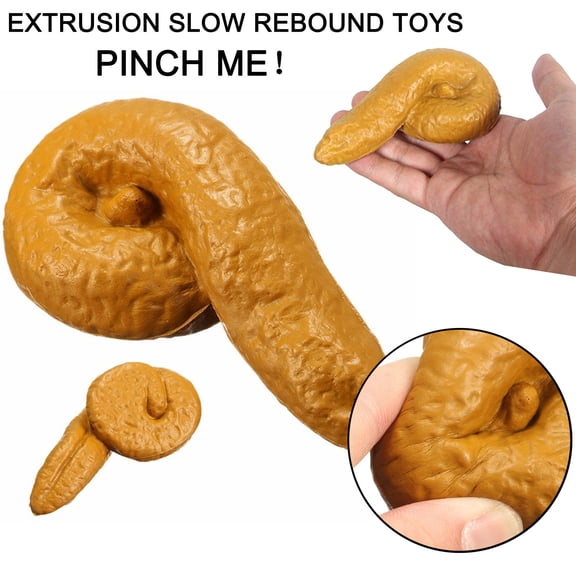 April Fools Prank Novelty, Fake Dog Poop Hilarious Gag Gift for Stress Relief Realistic Squishy Desk Prank Item, Funny Gifts for Office & Friends