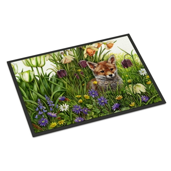 April Fox by Debbie Cook Doormat 24x36