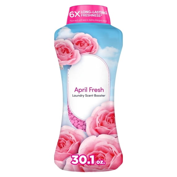 April Fresh Protect In-Wash Laundry Scent Booster Beads - Bleach-Free, High Efficiency, Odor Control