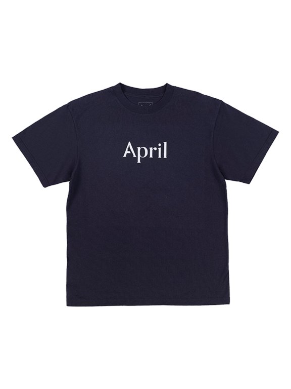 April OG Logo Navy / White Short Sleeve T-Shirt L