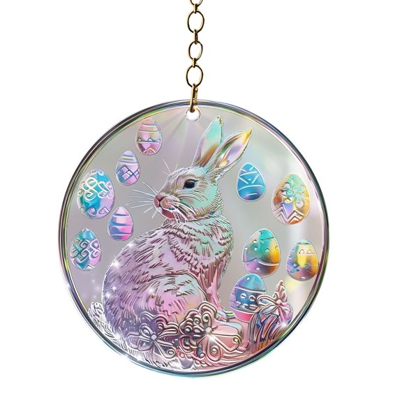 April Saving Clearance! Colorful Easter Bunny Suncatcher