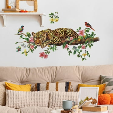 April Saving Clearance! Painting Domineering Money Leopard Bedroom Living Room Home Background Beautification Decoration Wall Stickers