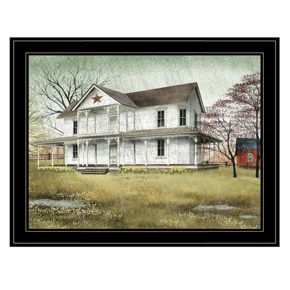 TrendyDecor4U April Showers By Billy Jacobs Framed Print BJ1039GP-704G