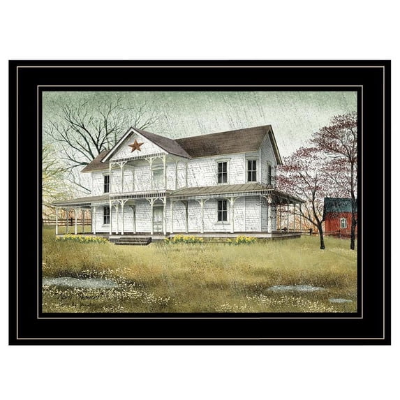 TrendyDecor4U April Showers By Billy Jacobs Framed Print BJ1039-704G