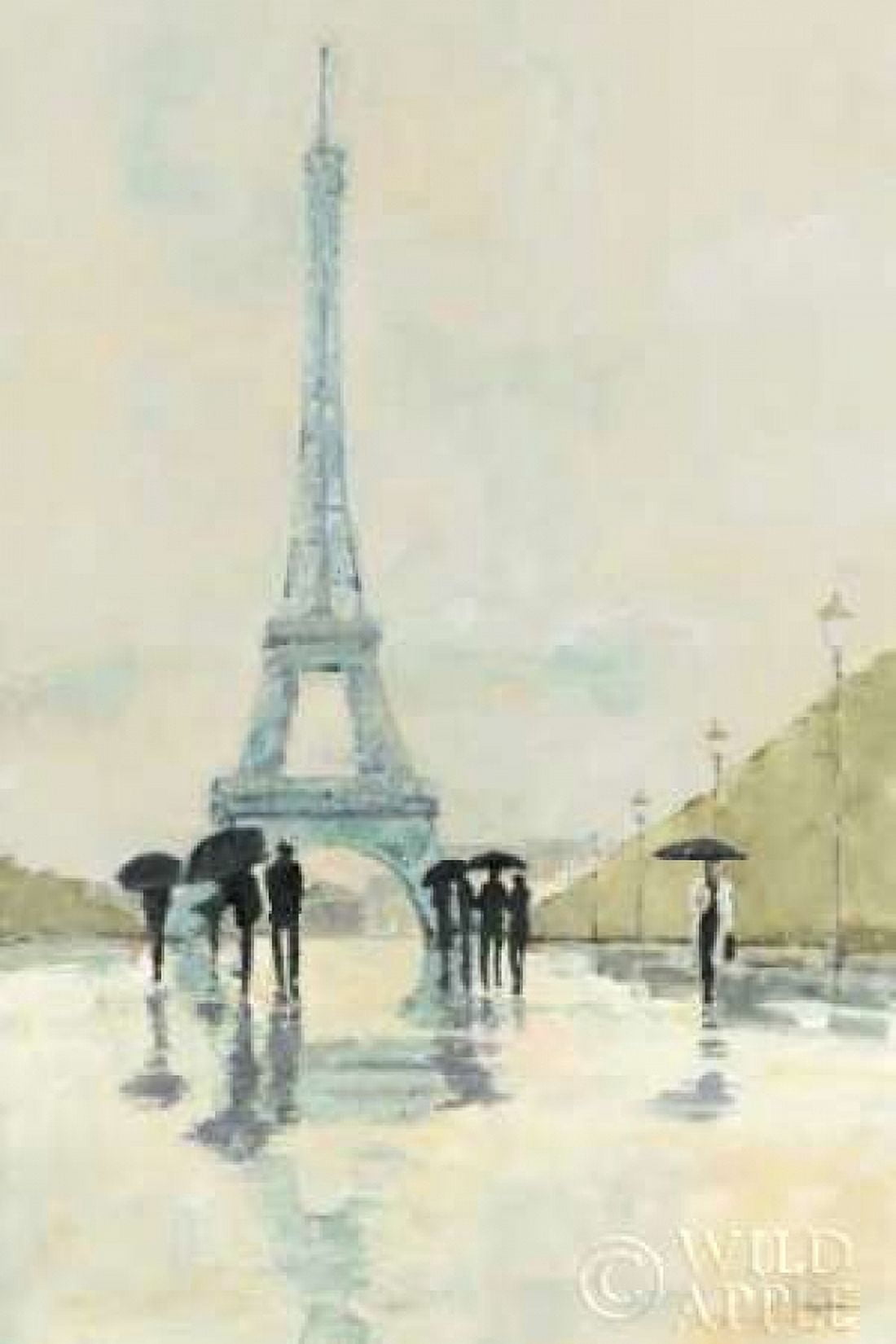 April in Paris Canvas Art - Avery Tillmon (12 x 18)