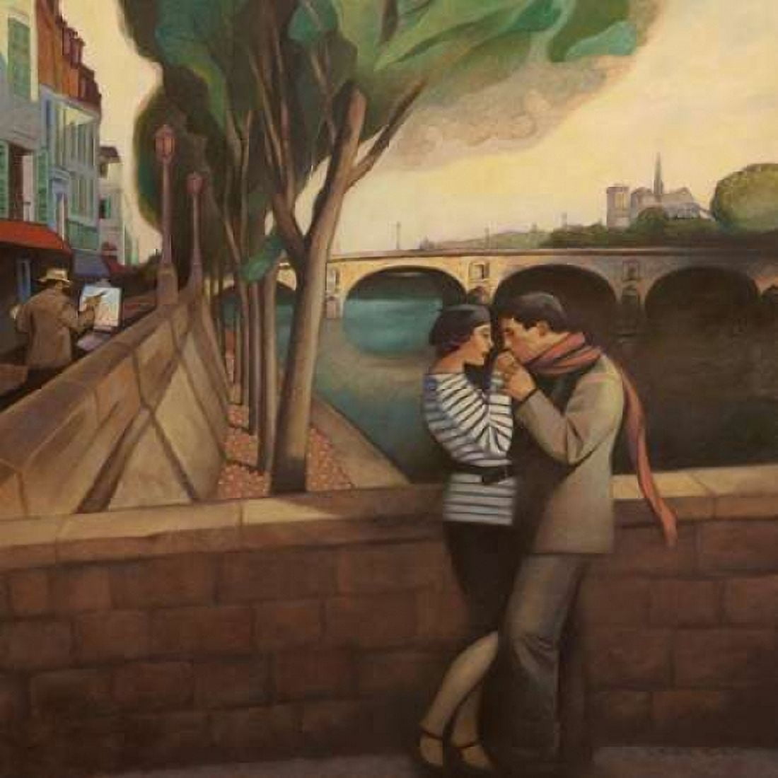 April in Paris Canvas Art - Gary Kelley (24 x 24)