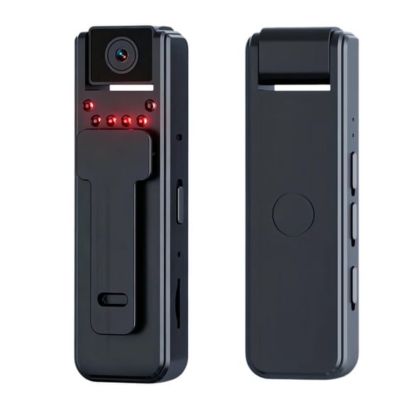 Aprilboy 1080P HD Mini Body Camera, Small POV Cam with 4HR Battery and Night Vision Wearable Security Cam with Motion Detection,Loop Recording Body Cam for Meeting, Guard, Personal Recording