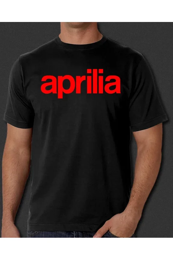 Aprilia Italian Racing Motorcycles Biker New Black T-shirt S-6XL