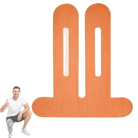 Apris Knee Support Tape, Soft Curved Design with 140% Elastic Cotton Knit, Sweat-Resistant and Snug-Fitting Design, Smooth and Flexible, Breathable with Natural Support, Suitable for Sports