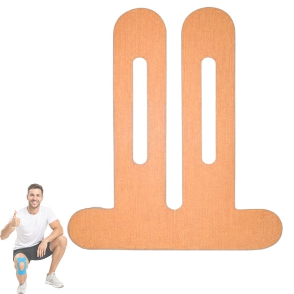 Apris Knee Support Tape, Soft Curved Design with 140% Elastic Cotton Knit, Sweat-Resistant and Snug-Fitting Design, Smooth and Flexible, Breathable with Natural Support, Suitable for Sports