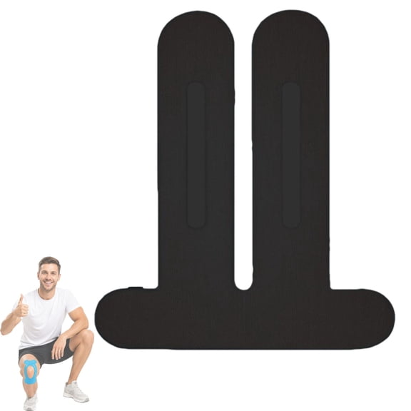 Apris Knee Support Tape, Soft Curved Design with 140% Elastic Cotton Knit, Sweat-Resistant and Snug-Fitting Design, Smooth and Flexible, Breathable with Natural Support, Suitable for Sports