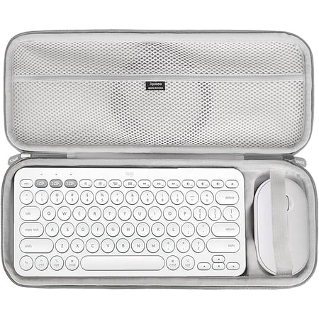 Aproca Grey Hard Travel Storage Case, for Logitech K380 Multi-Device Bluetooth Keyboard and Logitech Pebble M350 / i345 Mouse