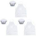 thumbnail image 1 of Apron 6 Pcs White Server Aprons for Waitress Cooking Waiter Set, 1 of 6