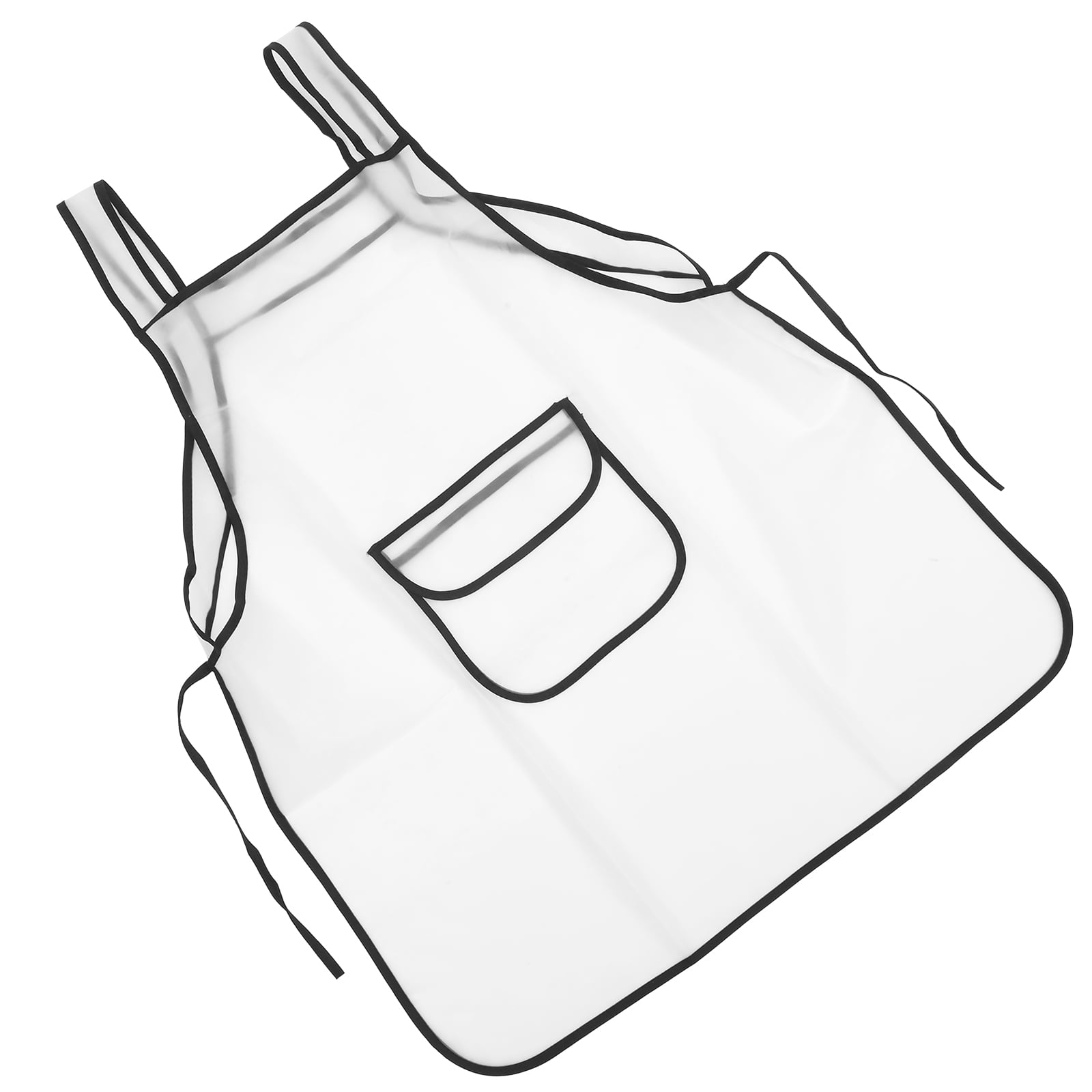 Qiysamall Apron Dish Washing Apron Plastic Apron Clear Apron for Hair