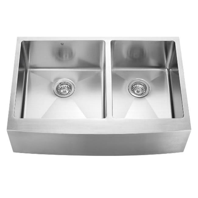 Apron Double Bowl Kitchen Sink, 32.875 x 22.25 x 10 in.