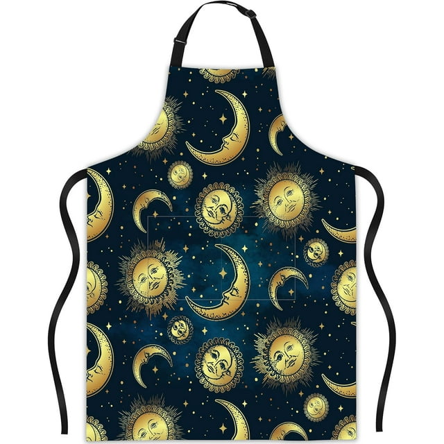 Apron, Gifts for Women Bib Apron with Adjustable Neck Waterproof, Suitable for Kitchen Cooking Gifts